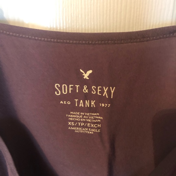 American Eagle Purple Lace-Bottom Camisole - Picture 4 of 6